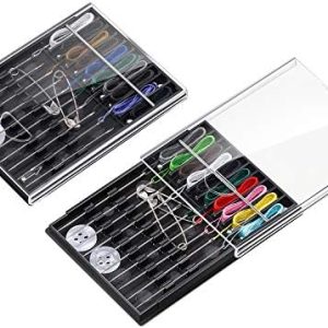 2 Boxes (20 Pcs) Pre Threaded Needle Kit Assorted Color (Rich Color)