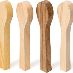 BeaverCraft Wood Carving Spoon Blank BB2 - Unfinished Wood Spoon Carving Kit - Wooden Blank, Basswood Blocks for Whittling