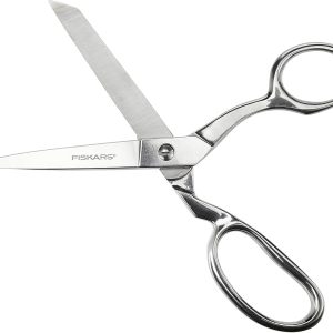 Fiskars Forged Scissors – 8″ Stainless Steel – Paper and Fabric Scissors for Office, Arts, and Crafts – Silver